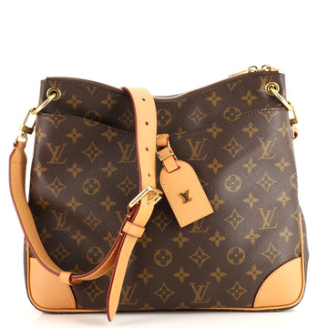Louis Vuitton Odeon NM Handbag Monogram Canvas with Leather MM