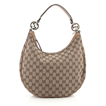Gucci Twins Hobo GG Canvas Medium Brown