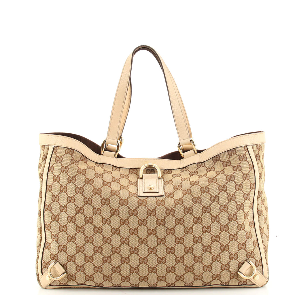 Gucci GG Canvas Abbey D-Ring Tote (SHG-6xvIP4) – LuxeDH