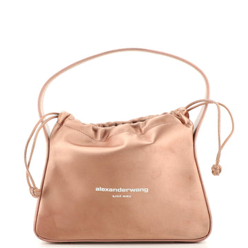 Alexander Wang Ryan Shoulder Bag Satin and Leather Medium