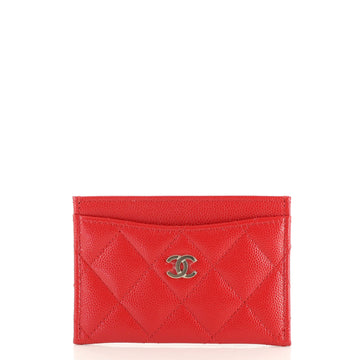 Chanel Classic Card Holder Quilted Caviar