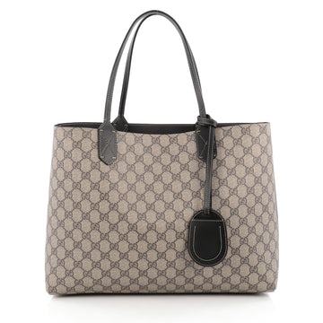 Gucci Reversible Tote Leather and GG Coated Canvas Medium black