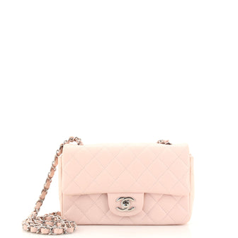 Chanel Classic Single Flap Bag Quilted Caviar Mini