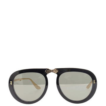 Gucci Foldable Aviator Sunglasses Crystal Embellished Acetate and Metal