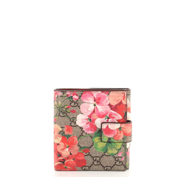 Gucci French Flap Wallet Blooms Print GG Coated Canvas