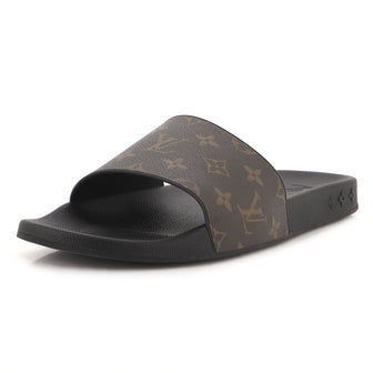 Louis Vuitton Men's Waterfront Slide Mule Sandals Monogram Canvas and Rubber