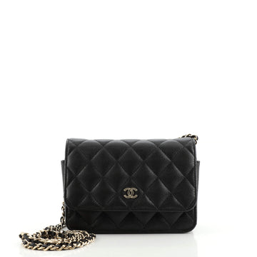 Chanel Wallet on Chain Quilted Caviar Mini