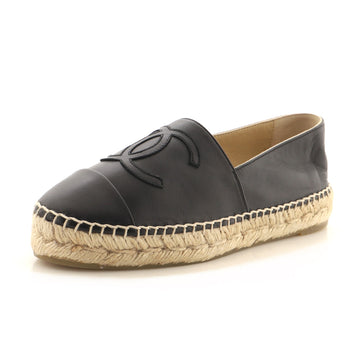 Chanel Women's CC Cap Toe Espadrilles Leather