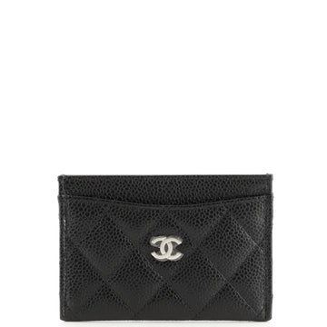 Chanel Classic Card Holder Quilted Caviar