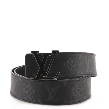 Louis Vuitton LV Initiales Reversible Belt Monogram Eclipse Canvas Wide