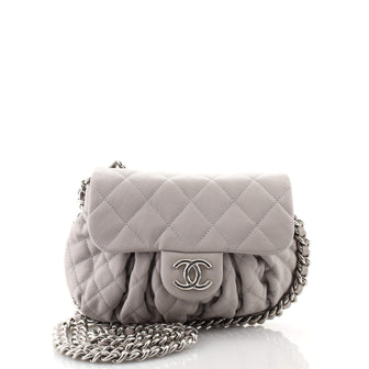 Chanel Chain Around Flap Bag Quilted Leather Small