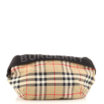 Burberry Bum Bag Vintage Check Canvas with Nylon