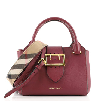 Burberry Buckle Tote Leather Small