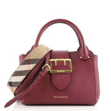 Burberry Buckle Tote Leather Small