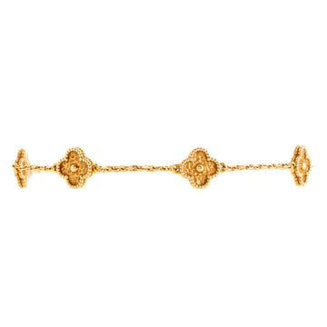 Van Cleef & Arpels Sweet Alhambra 6 Motifs Bracelet 18K Rose Gold