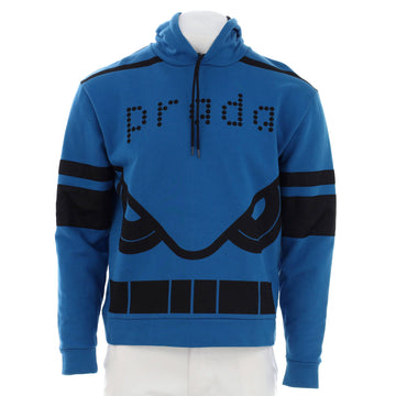Prada Men's Graphic Hoodie Printed Polyamide