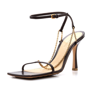 Bottega Veneta Women's Stretch Strap Chain Heels Leather