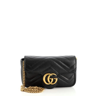 Gucci GG Marmont Flap Bag Matelasse Leather Super Mini
