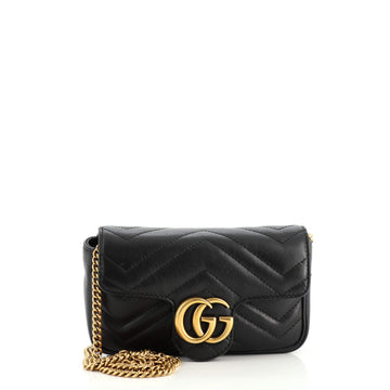 Gucci GG Marmont Flap Bag Matelasse Leather Super Mini