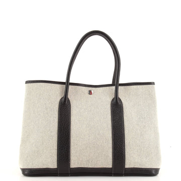 Hermes Garden Party Tote Toile and Leather 36
