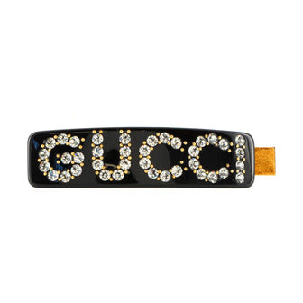 Gucci Hair Barrette Crystal Embellished Resin