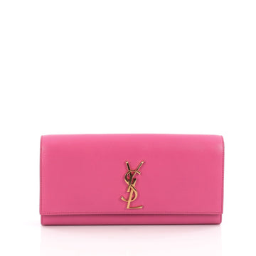 Saint Laurent Classic Monogram Clutch Leather Medium