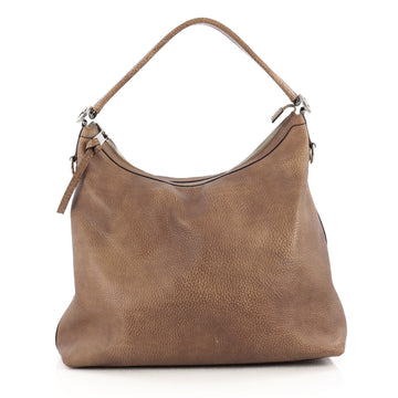 Gucci Miss GG Hobo Leather Medium Brown