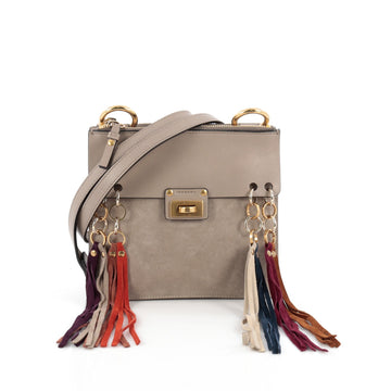 Chloe Jane Crossbody Bag Leather and Suede Small