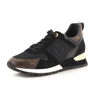 Louis Vuitton Women's Run Away Sneakers Mesh with Monogram Canvas and Suede