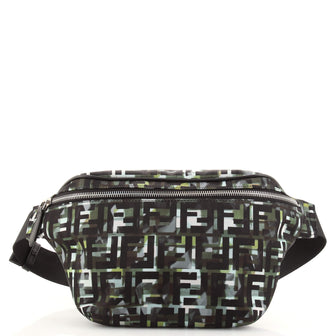 Fendi Camouflage FF Waist Bag Printed Nylon