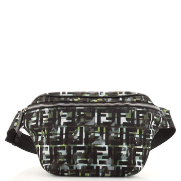 Fendi Camouflage FF Waist Bag Printed Nylon