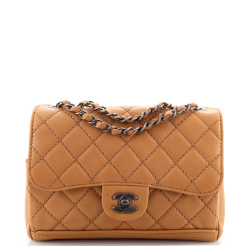 Chanel CC Flap Bag Stitched Lambskin Small