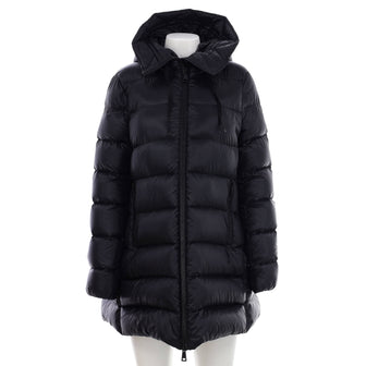 Moncler Women's Suyen Long Coat Quilted Polyamide with Down