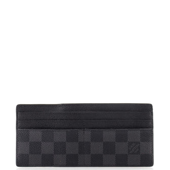 Louis Vuitton Adjustable Wallet Card Holder Damier Graphite