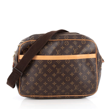 Louis Vuitton Reporter Bag Monogram Canvas GM Brown