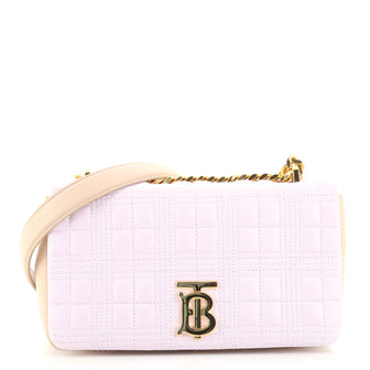 Burberry Lola Shoulder Bag Quilted Lambskin Small