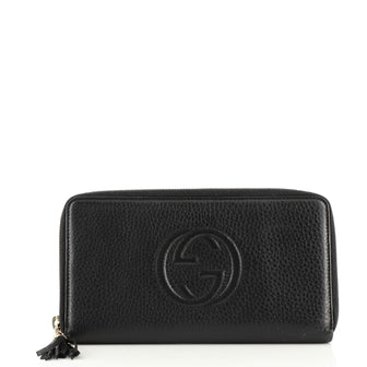 Gucci Soho Zip Organizer Wallet Leather Long
