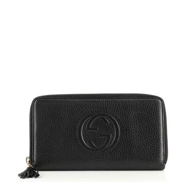 Gucci Soho Zip Organizer Wallet Leather Long