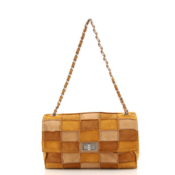 Chanel Reissue Flap Bag Suede Patchwork Medium