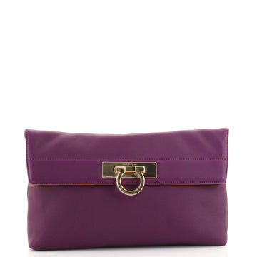 Salvatore Ferragamo May Clutch Leather