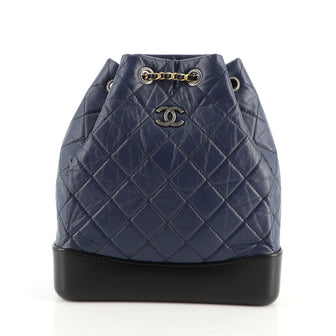 Chanel Gabrielle Backpack Quilted Aged Calfskin Medium