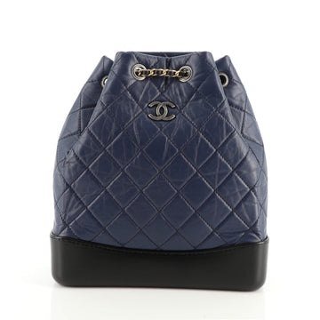 Chanel Gabrielle Backpack Quilted Aged Calfskin Medium