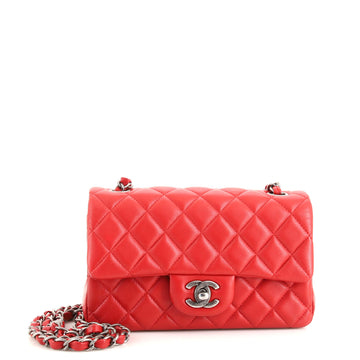 Chanel Classic Single Flap Bag Quilted Lambskin Mini