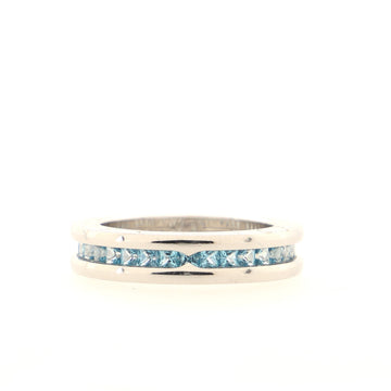 Bvlgari B.Zero1 One Band Ring 18K White Gold and Topaz