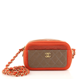 Chanel Paris-Hamburg Camera Case Quilted Lambskin with Jersey Mini