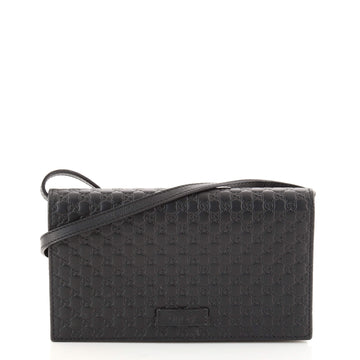 Gucci Wallet on Strap (Outlet) Microguccissima Leather