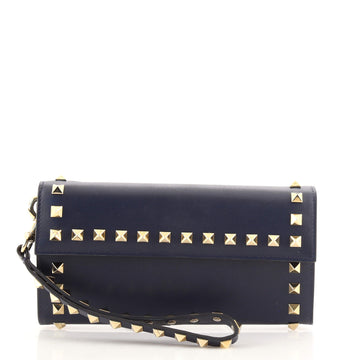 Valentino Rockstud Wristlet Wallet Leather