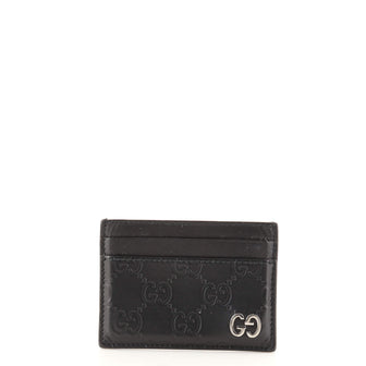 Gucci Card Holder Guccissima Leather