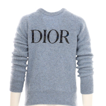 Christian Dior Men's Logo Crew Neck Sweater Wool