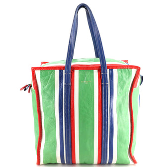 Balenciaga Bazar Tote Striped Leather Medium